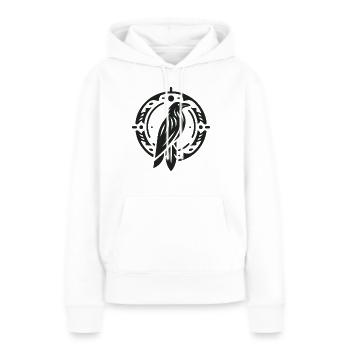 Rabe Indianer Tierkreiszeichen - Frauen Premium Bio Hoodie - Weiß - Vorne - Julia (174cm)