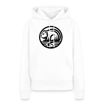 Biber Ureinwohner Amerikanisches Tierkreiszeichen - Frauen Premium Bio Hoodie - Weiß - Vorne - Julia (174cm)