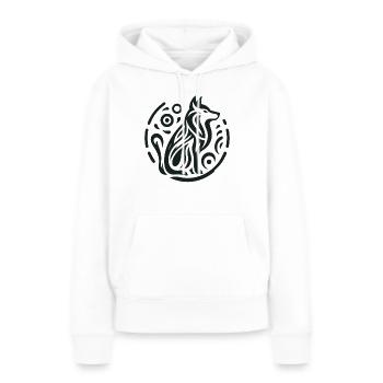 Wolve Indianer-Tierkreiszeichen - Frauen Premium Bio Hoodie - Weiß - Vorne - Julia (174cm)