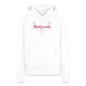 Illustrator Abschluss-Geschenk Designerin - Frauen Premium Bio Hoodie - Weiß - Vorne - Julia (174cm)