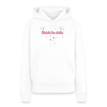 BWL Abschluss-Geschenk Betriebswirtin - Frauen Premium Bio Hoodie - Weiß - Vorne - Julia (174cm)