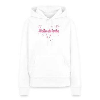 Couture Graduation Cadeau Textile Couturière - Sweat à capuche Premium bio Femme - blanc - Devant - Julia (174cm)