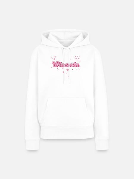 Weinbauer Abschluss-Geschenk Winzerin - Frauen Premium Bio Hoodie - Weiß