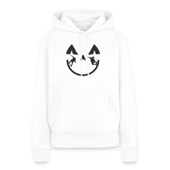 Skateboard Skater Rampe Skateboard - Sweat à capuche Premium bio Femme - blanc - Devant - Julia (174cm)