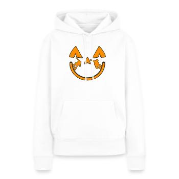Skateboard Skater Rampe Skateboard - Sweat à capuche Premium bio Femme - blanc - Devant - Julia (174cm)