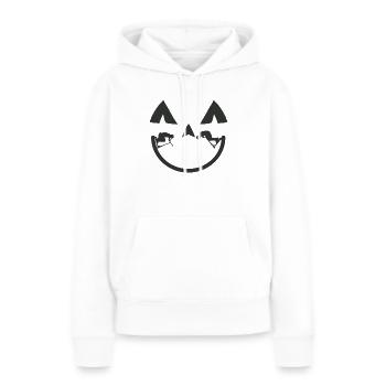 Kick Scooter Kick scooter Halloween Kick Scooter - Sweat à capuche Premium bio Femme - blanc - Devant - Julia (174cm)