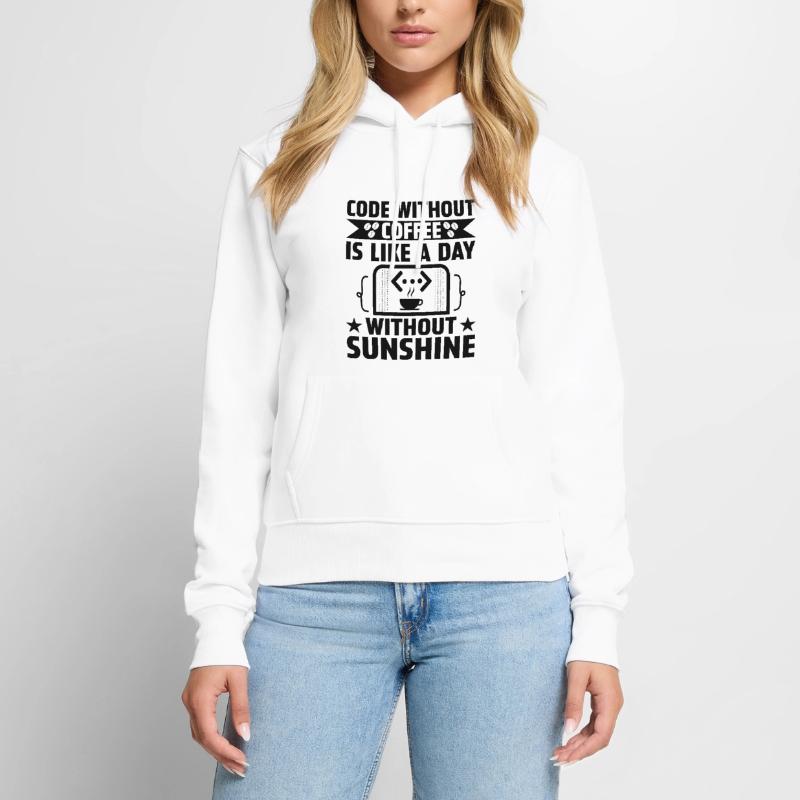 Kaffee-Codierung Programmierer Programmierer Entwickler Nerd Coff Frauen Premium Bio Hoodie