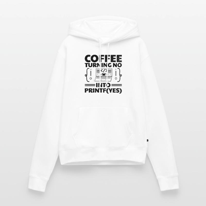 Kaffee-Codierung Programmierer Programmierer Entwickler Nerd Coff Frauen Premium Bio Hoodie