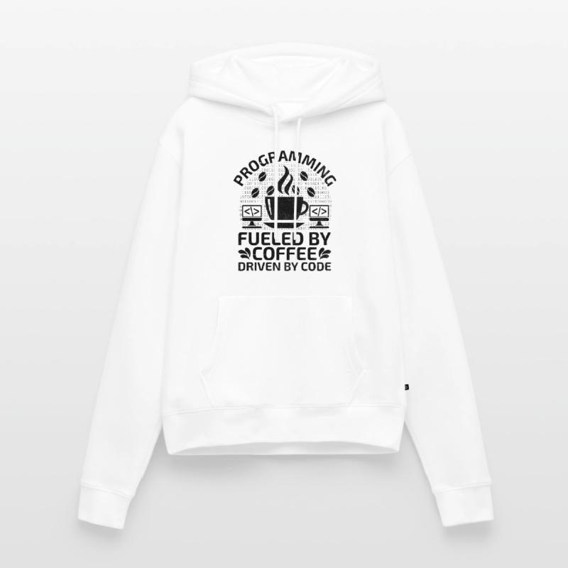 Café Codage Programmeur Codeur Développeur Nerd Coff Sweat à capuche Premium bio Femme