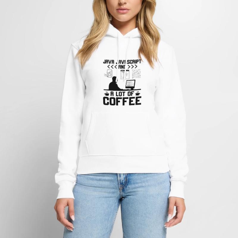 Café Codage Programmeur Codeur Développeur Nerd Coff Sweat à capuche Premium bio Femme