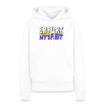 ERFURT MON - Sweat à capuche Premium bio Femme - blanc - Devant - Julia (174cm)