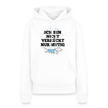 Bain de glace, dicton, nageur de glace, bain de soleil, bains de glace - Sweat à capuche Premium bio Femme - blanc - Devant - Julia (174cm)