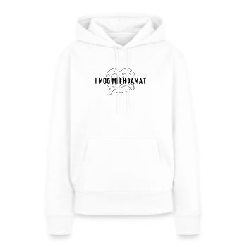 Dicton de la patrie de Bavière - Sweat à capuche Premium bio Femme - blanc - Devant - Julia (174cm)