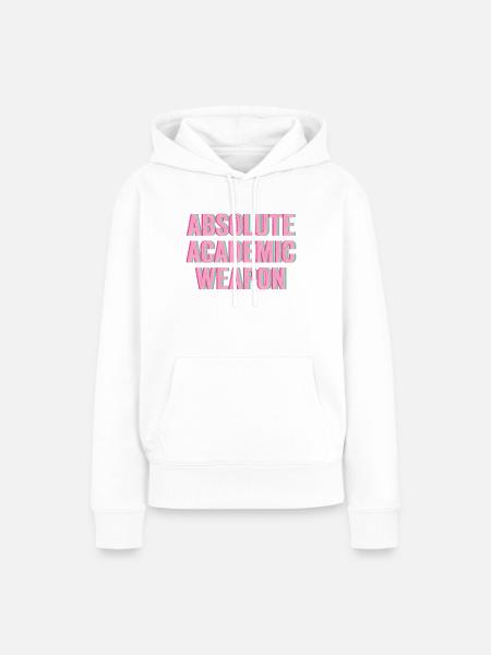 Studenten Absolute Academic Weapon - Frauen Premium Bio Hoodie - Weiß