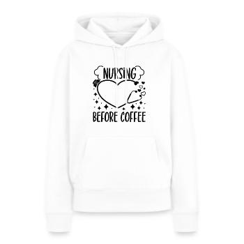 CNA Nursing Certified Nurse Assistant Life Gifts - Frauen Premium Bio Hoodie - Weiß - Vorne - Julia (174cm)