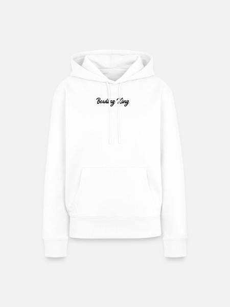 Bowling - Bowling King - Frauen Premium Bio Hoodie - Weiß