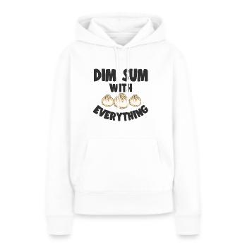 Bao Bun Funny Dim Sum With Everything Asian - Women’s Premium Organic Hoodie - white - Front - Julia (174cm)