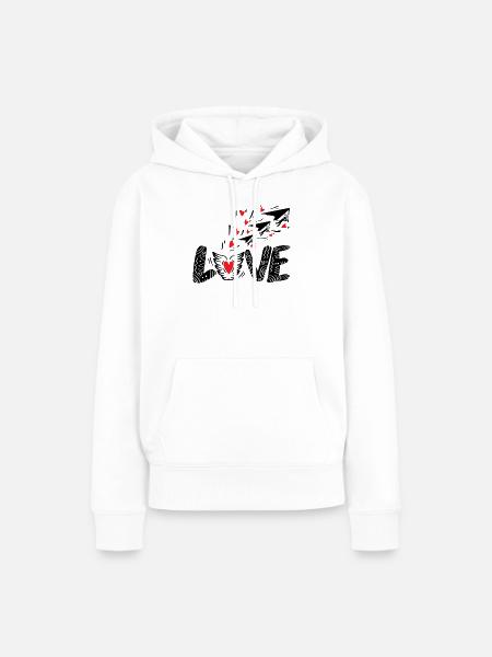 Drachenflieger Deltasegler Hanggleiter - Frauen Premium Bio Hoodie - Weiß