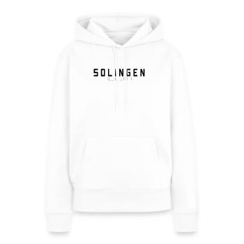 Solingen Meine Stadt - Frauen Premium Bio Hoodie - Weiß - Vorne - Julia (174cm)