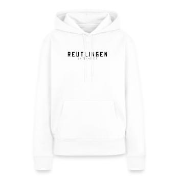 Reutlingen Meine Stadt - Frauen Premium Bio Hoodie - Weiß - Vorne - Julia (174cm)