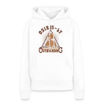 Osiris-ly hervorragend - Frauen Premium Bio Hoodie - Weiß - Vorne - Julia (174cm)
