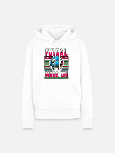 Futsal Mode On 8 - Frauen Premium Bio Hoodie - Weiß