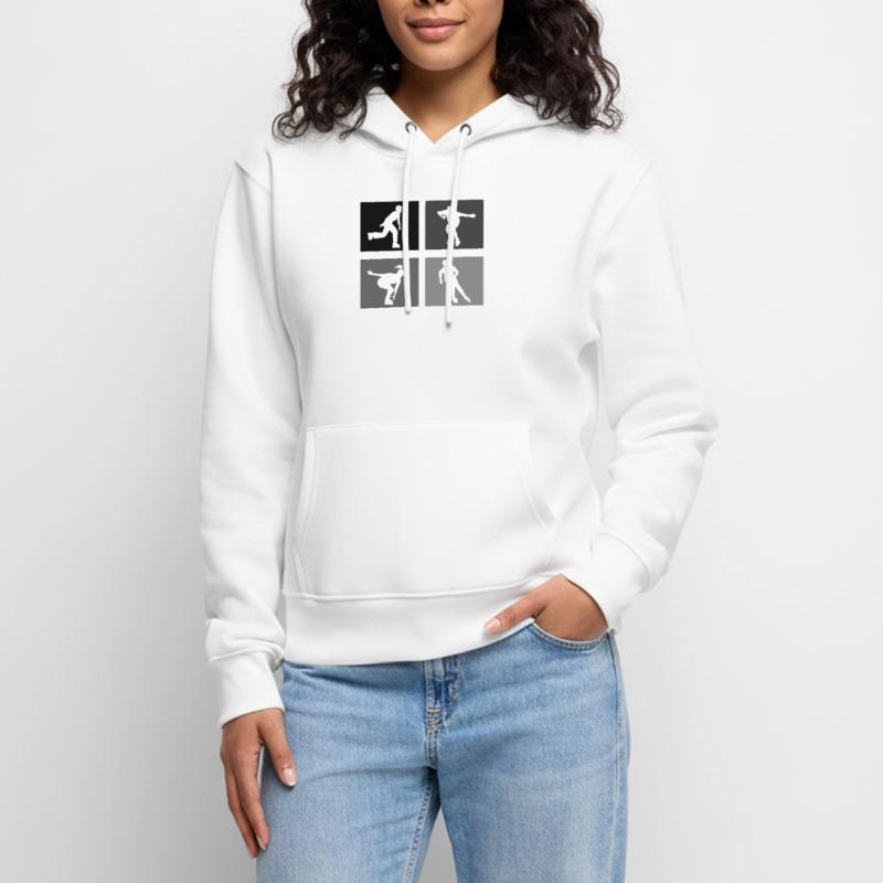 Rollers Rollers Rollers Rollers Sweat à capuche Premium bio Femme