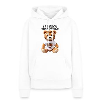 Bär Teddybär Ruhig Stärke Kind Frau Mann - Frauen Premium Bio Hoodie - Weiß - Vorne - Julia (174cm)