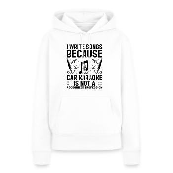 Musician Songwriter Singer Musician Music Music Pr - Women’s Premium Organic Hoodie - white - Front - Julia (174cm)