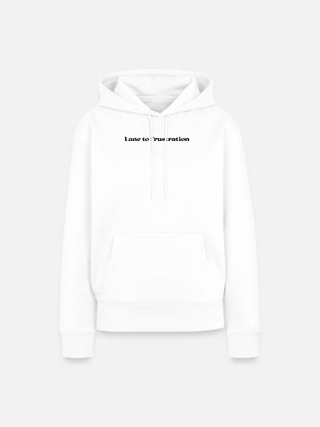 Bowling - Lane to frustration - Frauen Premium Bio Hoodie - Weiß