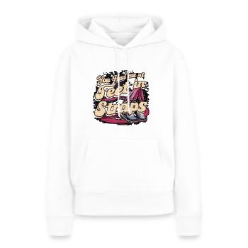 You Had Me At Feet In Straps 58 - Frauen Premium Bio Hoodie - Weiß - Vorne - Julia (174cm)