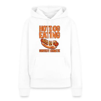 Hotdog Eating Contest Athlete 4 - Frauen Premium Bio Hoodie - Weiß - Vorne - Julia (174cm)