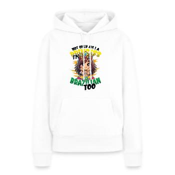 Mädchen Brazilianische Herkunft Brasilien - Frauen Premium Bio Hoodie - Weiß - Vorne - Julia (174cm)