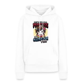 Mädchen Koreanische Herkunft Südkorea - Frauen Premium Bio Hoodie - Weiß - Vorne - Julia (174cm)