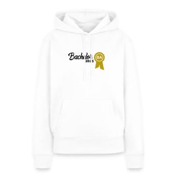 Baccalauréat 2025 Graduation Graduation - Sweat à capuche Premium bio Femme - blanc - Devant - Julia (174cm)