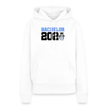 Baccalauréat 2025 Graduation Graduation - Sweat à capuche Premium bio Femme - blanc - Devant - Julia (174cm)