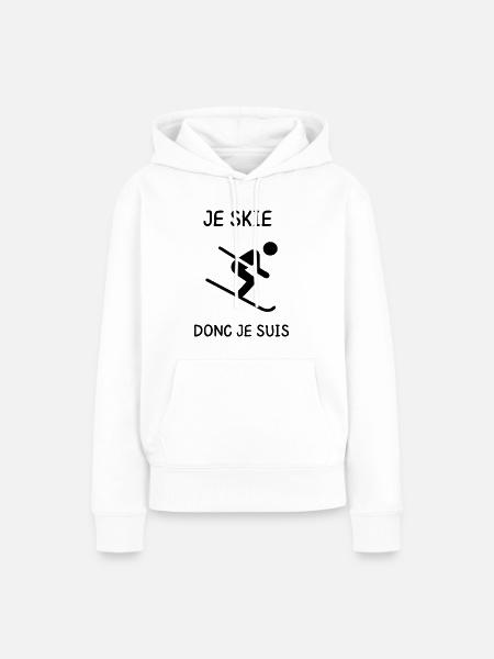 Ich fahre, also bin ich - Frauen Premium Bio Hoodie - Weiß