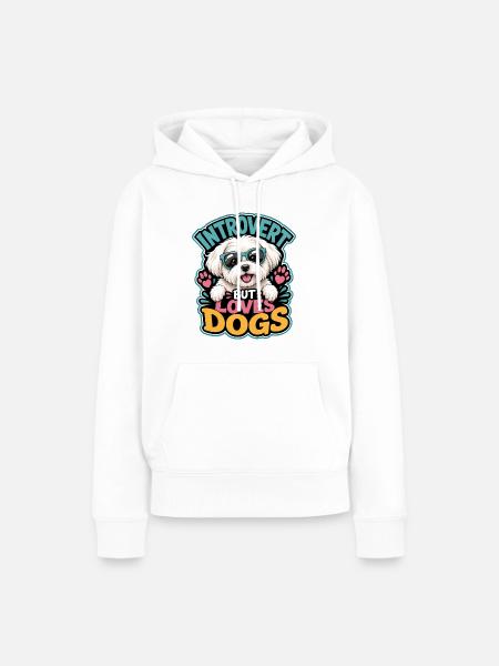 Malteser - Frauen Premium Bio Hoodie - Weiß