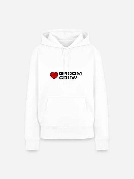 Groom Crew - Frauen Premium Bio Hoodie - Weiß