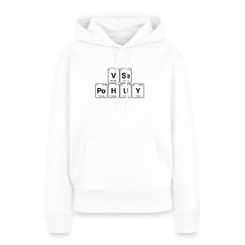Periodensystem Elemente vse pohuy - всё похуй - Frauen Premium Bio Hoodie - Weiß - Vorne - Julia (174cm)