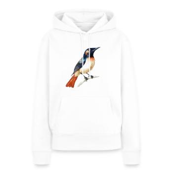Watercolor Bird Illustration - Women’s Premium Organic Hoodie - white - Front - Julia (174cm)