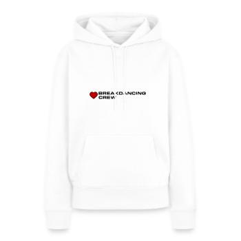 Breakdancing Crew - Frauen Premium Bio Hoodie - Weiß - Vorne - Julia (174cm)