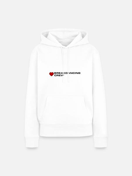 Breakdancing Crew - Frauen Premium Bio Hoodie - Weiß