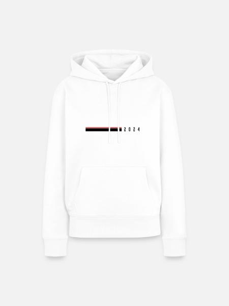 2024 Jahr - Frauen Premium Bio Hoodie - Weiß