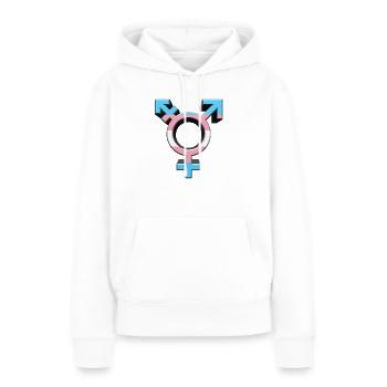 Transgender Symbol Transgender Flagge Trans farben - Frauen Premium Bio Hoodie - Weiß - Vorne - Julia (174cm)