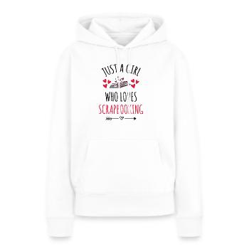 Scrapbooking Mädchen | Scrapbook Liebhaber Album - Frauen Premium Bio Hoodie - Weiß - Vorne - Julia (174cm)