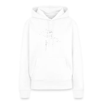 Lineart minimaliste – nu. Sexy girl! - Sweat à capuche Premium bio Femme - blanc - Devant - Julia (174cm)