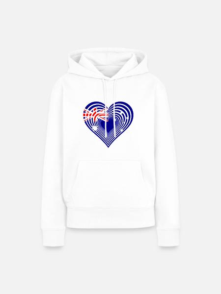 Australien Australia Sidney Melbourne - Frauen Premium Bio Hoodie - Weiß
