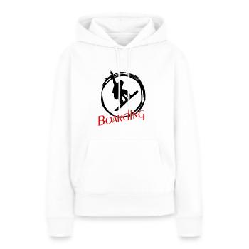 Boarding Snowboarding - Frauen Premium Bio Hoodie - Weiß - Vorne - Julia (174cm)