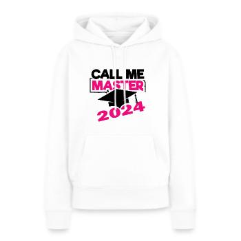 Master 2024 Masterabschluss Sponsion Absolvent - Frauen Premium Bio Hoodie - Weiß - Vorne - Julia (174cm)